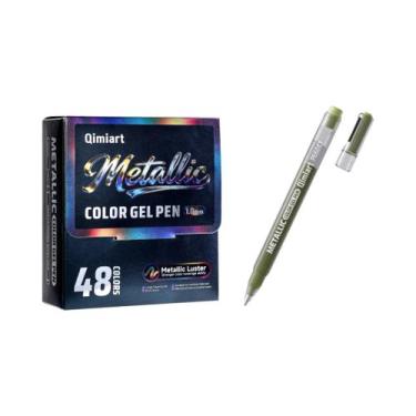 Imagem de Conjunto De Canetas Gel Metálicas LANGUO Com 48 Cores, Canetas Esferog