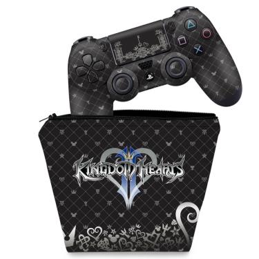 Imagem de Capa Case e Adesivo Skin PS4 Controle - Kingdom Hearts 3 iii