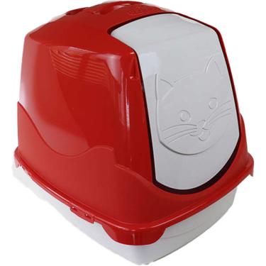 Imagem de Banheiro Pet Injet Toilet Vermelho para Gatos - Tam. Único