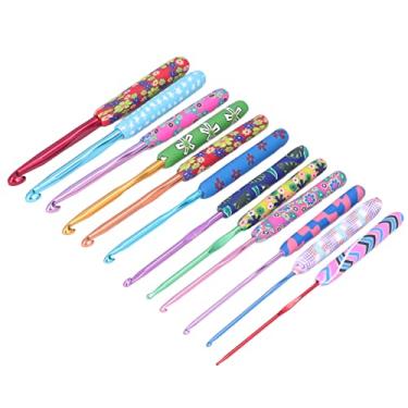 Imagem de Agulha de crochê, conjunto de gancho de crochê de fácil identificação amplamente utilizado para bricolage para sapatos para tecido