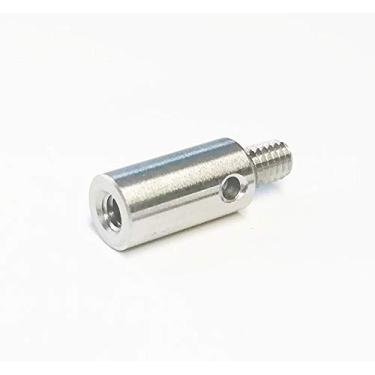 Imagem de suxing Adaptador de rosca 4-48 Haste de rosca externa para rosca interna M2.5 para relógio comparador 5 mm de diâmetro 10 mm de comprimento