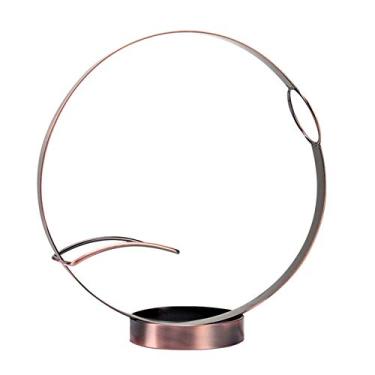 Imagem de Suporte de garrafa de vinho para decoração de estilo europeu leve de luxo criativo armário de vinho decoração moderna simples rack de vinho suporte empilhável (cor: Bronze)