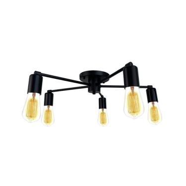 Imagem de Plafon Lumix LN1009 Preto E27 Bivolt