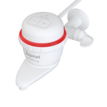 Imagem de Torneira Pratica Touch Eletrônica Branca de Parede Zagonel 127V