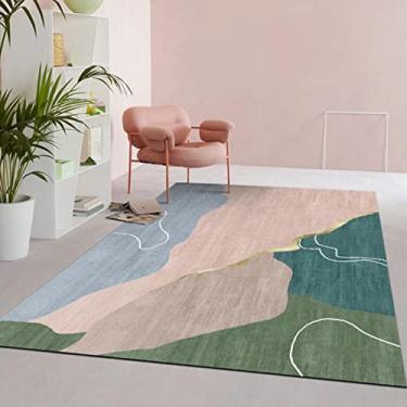 Imagem de Carpetes, decoração de interiores, tapetes de área grande para meninos e meninas, quarto de crianças, tapete de chão antiderrapante de fibra de poliéster, tapete de ioga, sofá de veludo de cristal sem pelos para sala de estar