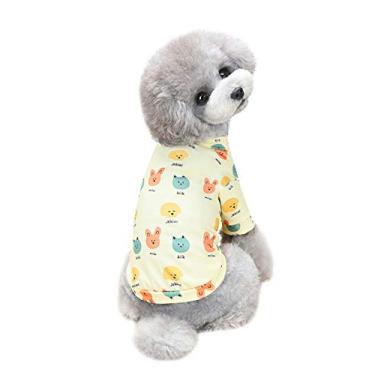 Imagem de Roupa para animais de estimação camiseta para cães roupas para cães roupas de duas patas gato cachorro camiseta para animais de estimação respirável roupas de verão