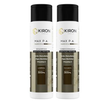 Imagem de Kit Shampoo e Condicionador Mandioca MAX P.A Hidratação Profunda Kiron 300ml 