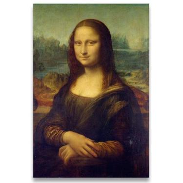 Imagem de Poster Decorativo 42cm X 30cm A3 Brilhante Monalisa - Bd Net Collectio