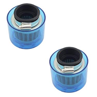 Imagem de Yingshop Pacote com 2 filtros de ar universais de 35 mm de limpador de plástico à prova d'água compatível com motocicleta ATV Quad Scooter Go Kart Moped Pit Dirt Super Pocket Bike 50cc-90cc 110cc 125cc