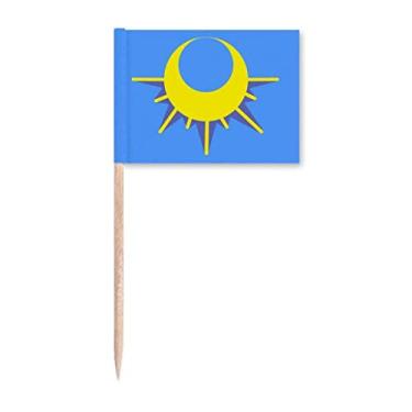 Imagem de Decoração de festa preta com estampa cintilante para palito de dente