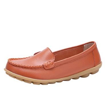 Imagem de Sandálias femininas de cadarço respiráveis sapatos casuais sandálias femininas (laranja, 39)
