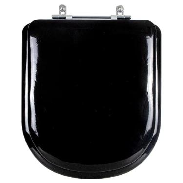 Imagem de Assento Sanitário Almofadado Vogue Plus Preto P/Vaso Deca