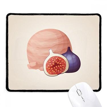 Imagem de Tapete de borracha para jogos com borda costurada para sorvete rosa de romã