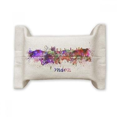 Imagem de London Britain City Suporte de capa de papel para lenços faciais, bolsa de linho de algodão