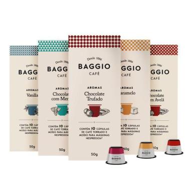 Imagem de Kit 50 Cápsulas Para Nespresso Baggio Aromas - Cápsulas De Café Premiu
