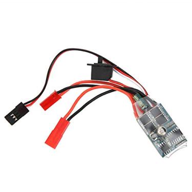 Imagem de 30A 4-8V ESC em dois sentidos RC motor escovado controlador de velocidade para 1/16 1/18 1/24 carro barco(without brake), RC escovado ESC,
