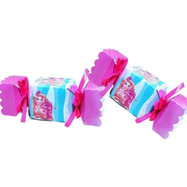 Imagem de Kit Lembrancinha Festa  Barbie Sereia  30 Caixa Bala