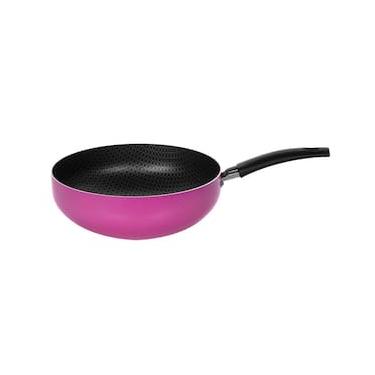 Imagem de Frigideira Wok Multiflon Color com Revestimento Ultra 7 Rosa - 24 cm