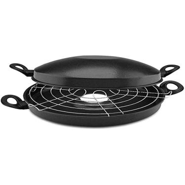 Imagem de Panelux CHURRASQUEIRA GRILL 30 ANTIADERENTE CINZA CLASSIC, MAGNIFIC, 30 cm