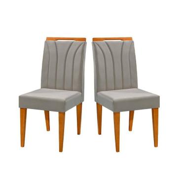 Imagem de Conjunto com 2 Cadeiras Luanda Linho Redenobre