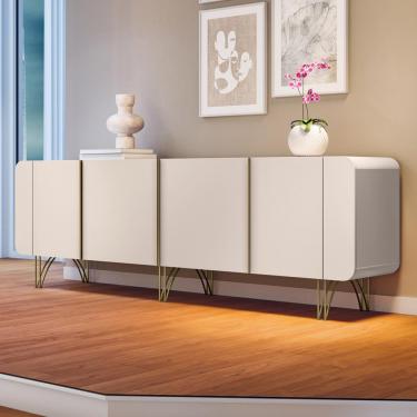 Imagem de Balcão Buffet 4 Portas Saluti HB Móveis - Off White