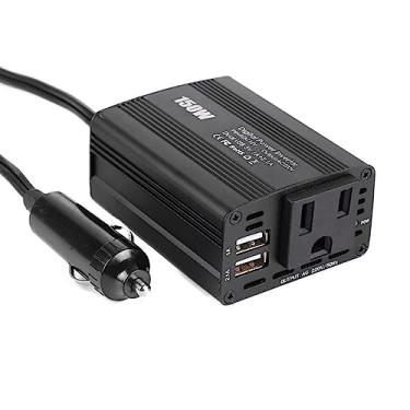 Imagem de Inversor de carro 150W 12V a 110V Conversor de energia de onda senoidal modificada Automóvel Inversor elétrico Transformador com 2 portas USB para carro caminhão RV