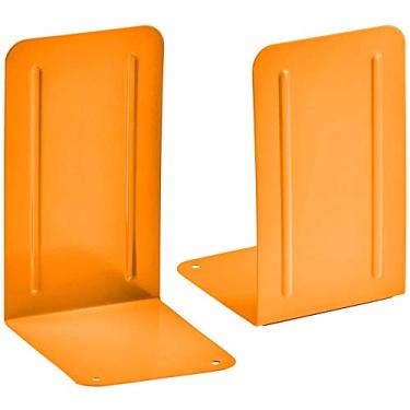 Imagem de Acrimet Bibliocanto Premium – Suporte para Livros de Metal 1 Par, Laranja Citrus