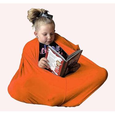 Imagem de Meia corporal sensorial Sox elástica para crianças de 3 a 18 anos com SPD, autismo, TDAH Saco sensorial de pressão profunda para auto-calmante e relaxante, laranja, G/grande-71 * 142 cm