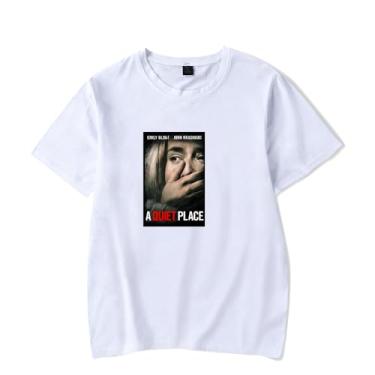 Imagem de Quiet on Sett-Shirt Summer Logo Camiseta feminina masculina manga curta, Estilo 3, 4G