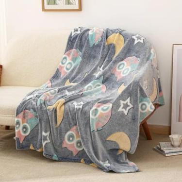 Imagem de COBERTOR BRILHA NO ESCURO AVELUDADO MANTA LUMINOSA ESTRELAS LUA CRIANÇA PELUCIA MANTINHA BEBE MAGICA INFANTIL MICROFIBRA LÃ GRANDE FLUORESCENTE PRESENTE 2,00/1,80MTS (CORUJINHA)