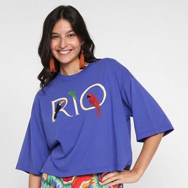 Imagem de Camiseta Farm Rio Feminina-Feminino