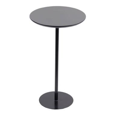 Imagem de Mesa Lateral 30cm (52cm Altura) Preto Acetinado