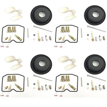 Imagem de Kit de reparo de carburador para KPS ZZR-250 ZZR250 EX250H GPX250 Configurar diafragma de vácuo e boia ZZR EX GPX 250H 250 H (Cor: 4 conjuntos)
