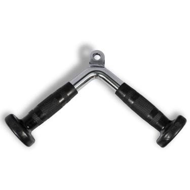 Imagem de Puxador Em V Maciço Alça De Borracha Academia Preto Único