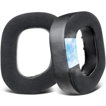 Imagem de SOULWIT Substituição de Almofadas de Ouvido com Gel Refrescante para Corsair HS80 Max/HS80 USB com Fio/HS 80 RGB Sem Fio, Com Espuma de Isolamento de Ruído de Alta Densidade - Preto