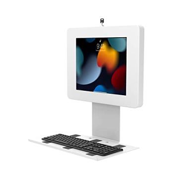 Imagem de Suporte de parede antifurto para tablets com bandeja de teclado – Suporte de bloqueio de chave CTA e bandeja de teclado para iPad Air 11 polegadas M2 (2024) - iPad Pro 11 polegadas M4 (2024) - Galaxy