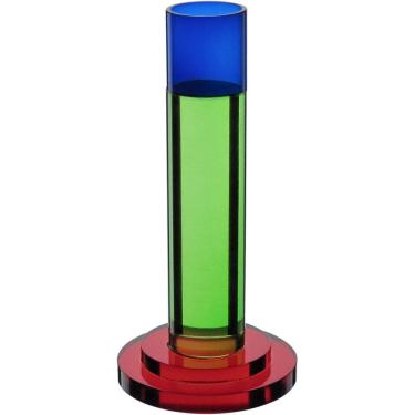 Imagem de CASTIÇAL DECORATIVO PORTA VELA HOME&CO ECO CRYSTAL 14x7x7cm MULTICOLORIDO