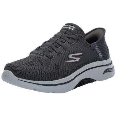 Imagem de Skechers Go Walk Arch Fit 2.0-Grand Tênis masculino, Carvão/Vermelho, 7.5 X-Wide