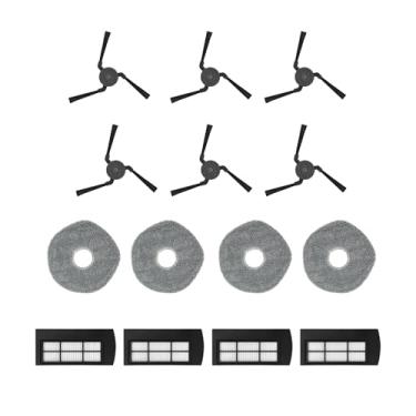 Imagem de NUHFUFA 14 peças de acessórios para aspirador de pó robô para EUFY X9 SERIES, 6 escovas laterais/4xfiltro/4xtoalha