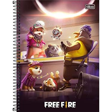 Imagem de Kit de Cadernos, Tilibra, Universitário, 1 Matéria, Capa Dura, Free Fire, 80 Folhas, Pacote com 4, Sortida, 31.960