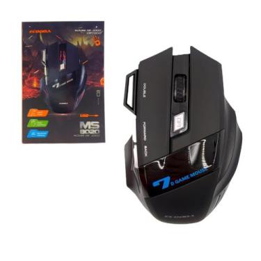Imagem de Mouse Gamer Jogos Com Luz Led Colorida Premium Com Fio MS8020 - Kingle