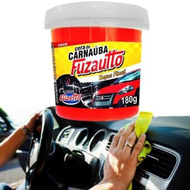 Imagem de Cera Carnauba Restaurar Parachoque Painel Ressecado Plastico - Fuzetto