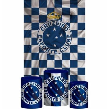 Imagem de Kit Casado Cruzeiro Trio Capa Cilindro Retangular Tecido - Prime Decor