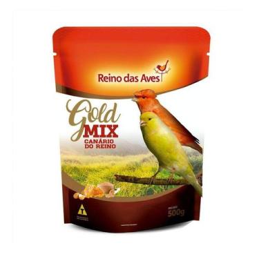 Imagem de Ração Reino das Aves Gold Mix Canário do Reino para Pássaros - 500g