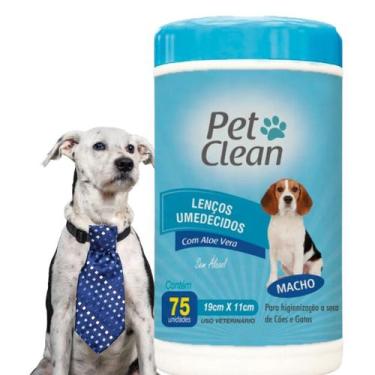 Imagem de Lenço Umedecido PetClean Cachorro Gato Cães Pet Limpeza Prática - Pet 