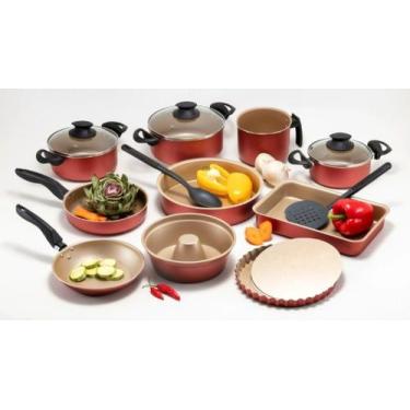 Imagem de Jogo/Conjunto de Panelas 12 peças Alumínio Antiaderente TEFLON com Tam