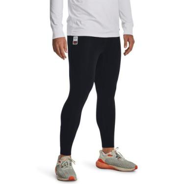 Imagem de Calça de Compressão Masculina Under Armour Run Like an Animal, Preto, 