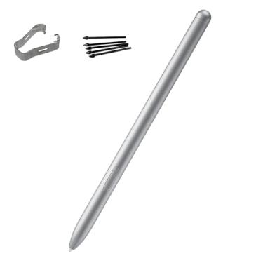 Imagem de Caneta de substituição para Galaxy Book4 Pro 360 S para Samsung Galaxy Book4 360, caneta Stylus Book4 Pro 360 + 5 pontas, caneta Book4 360 S sem Bluetooth (prata)