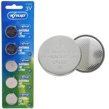 Imagem de Kit 5 Bateria Botão Lítio KPBT2025 (MOEDA) 3v Para Brinquedos KPBT2025