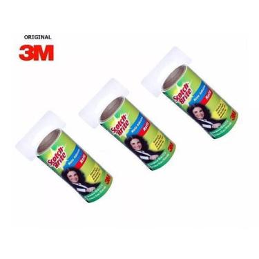 Imagem de Kit com 3 Refil Rolo Adesivo SCOTH-BRITE 3M